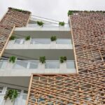 معماری غیرتکراری نمای یک آپارتمان در گلسار رشت