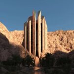 معماری جالب هتلی در شهر نئوم عربستان